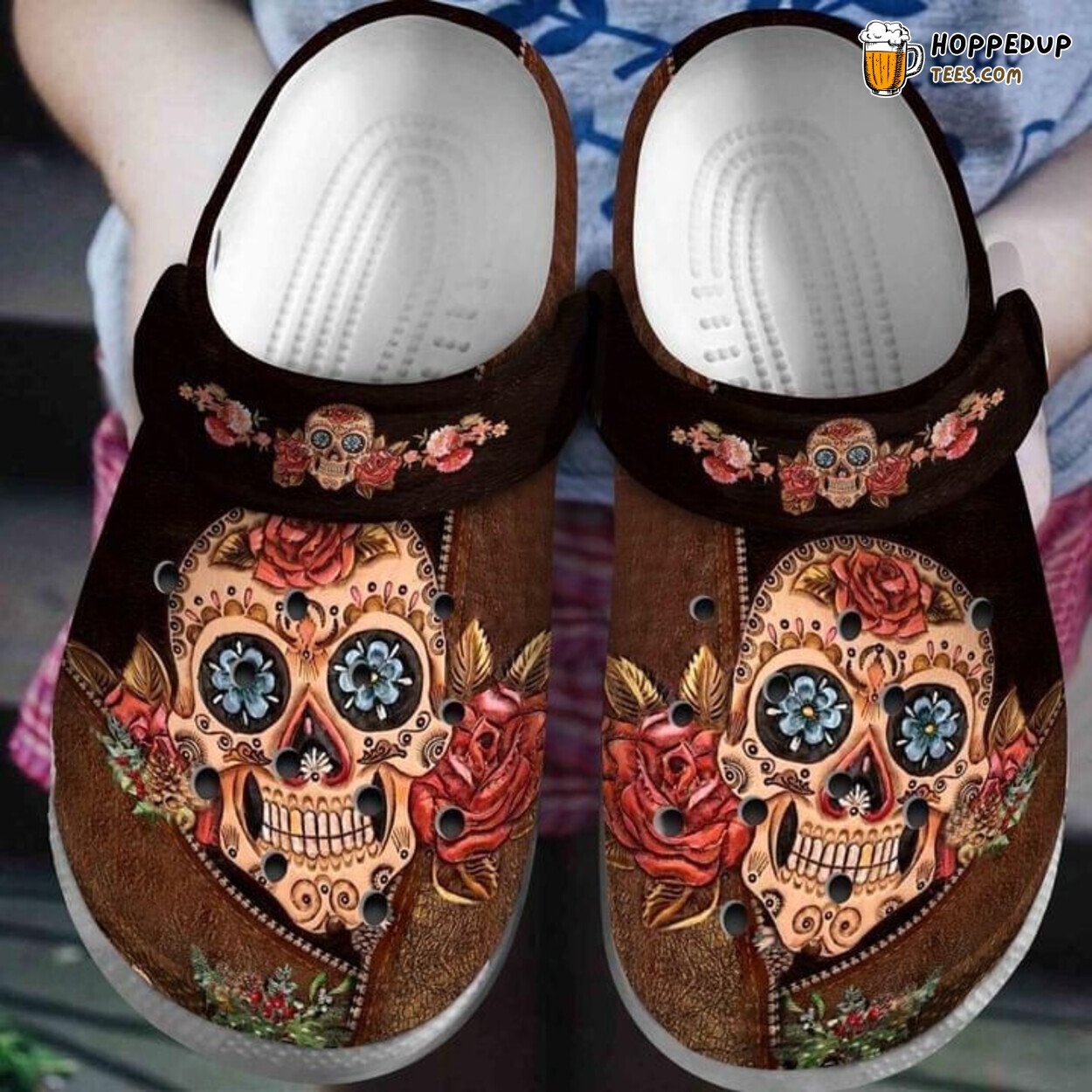 Skull Tattoos Theme Lover Gift Comfortable Rubber Clogs Footwear