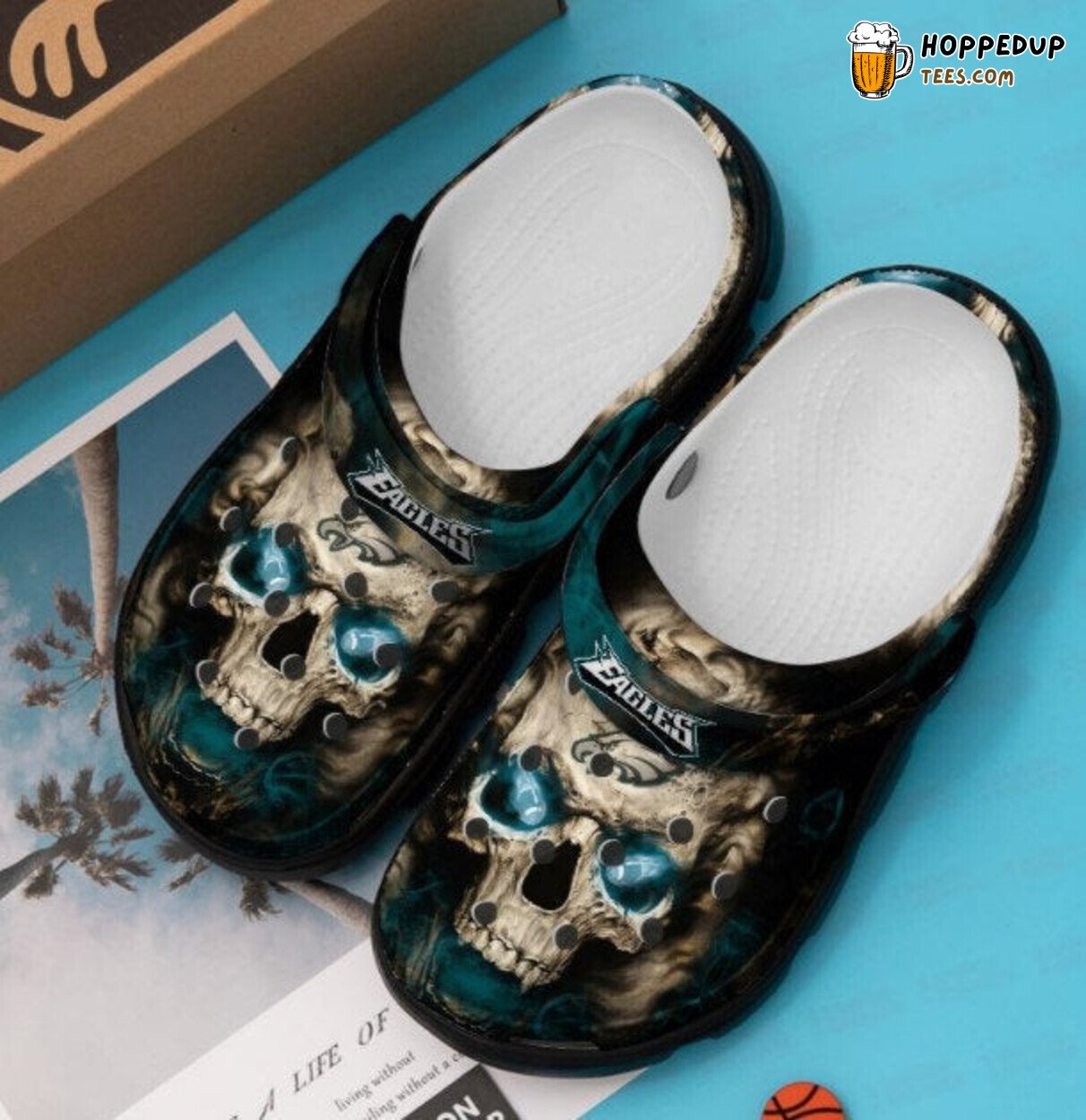 Skull Theme Croc Clog Shoes Custom Name Stylish Comfortable