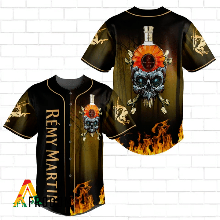 Skull With Remy Martin Baseball Jersey HU