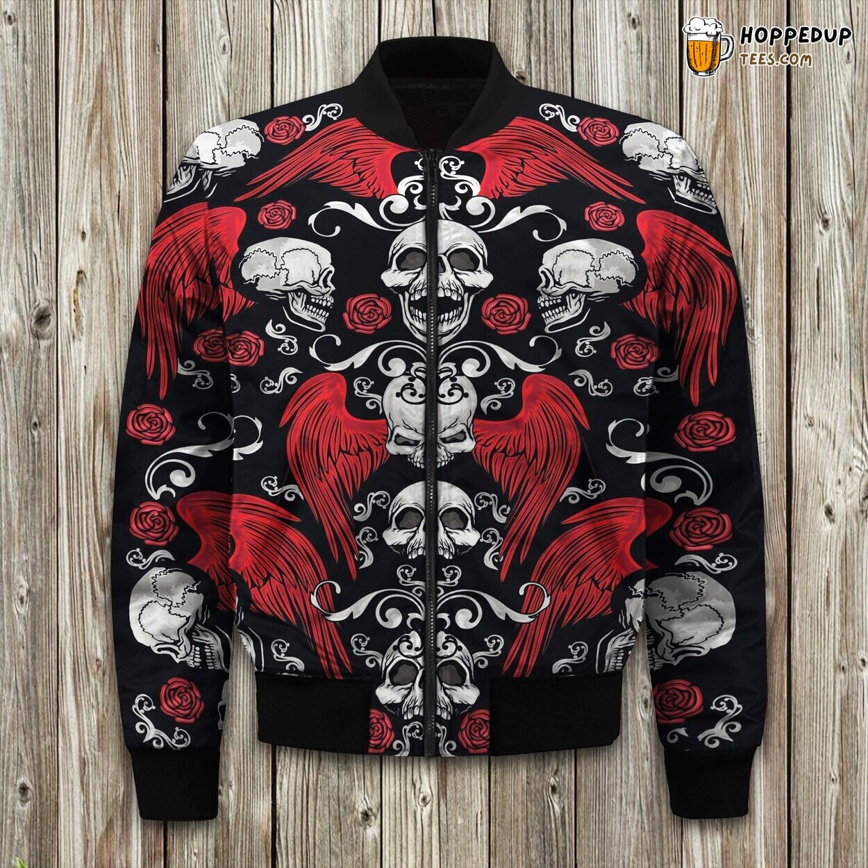 Skull With Wings Bomber Jacket
