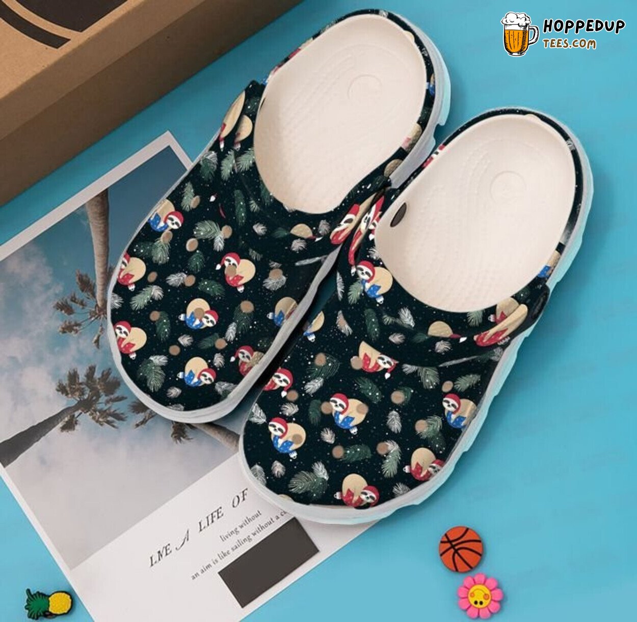 Sloth Christmas Themed Comfortable Unique Stylish Design Clogs