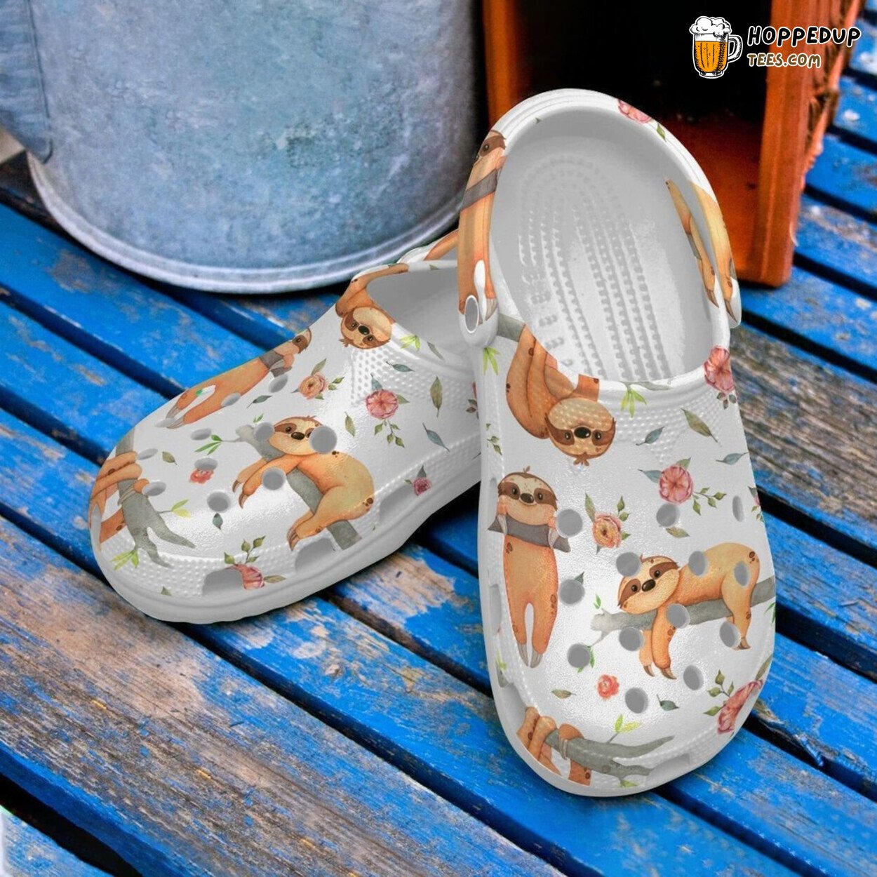 Sloth Cool Themed Comfortable Stylish Unique Rubber Clog Shoes
