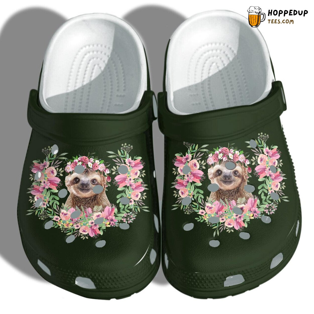 Sloth Flower Shoes Gifts for Daughter Girl Loves Sloth Birthday Custom Design