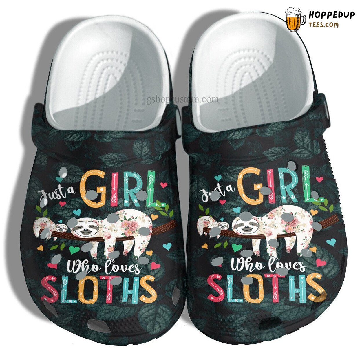 Sloth Love Girl Themed Croc Shoes Perfect Gift Mother Daughter Son
