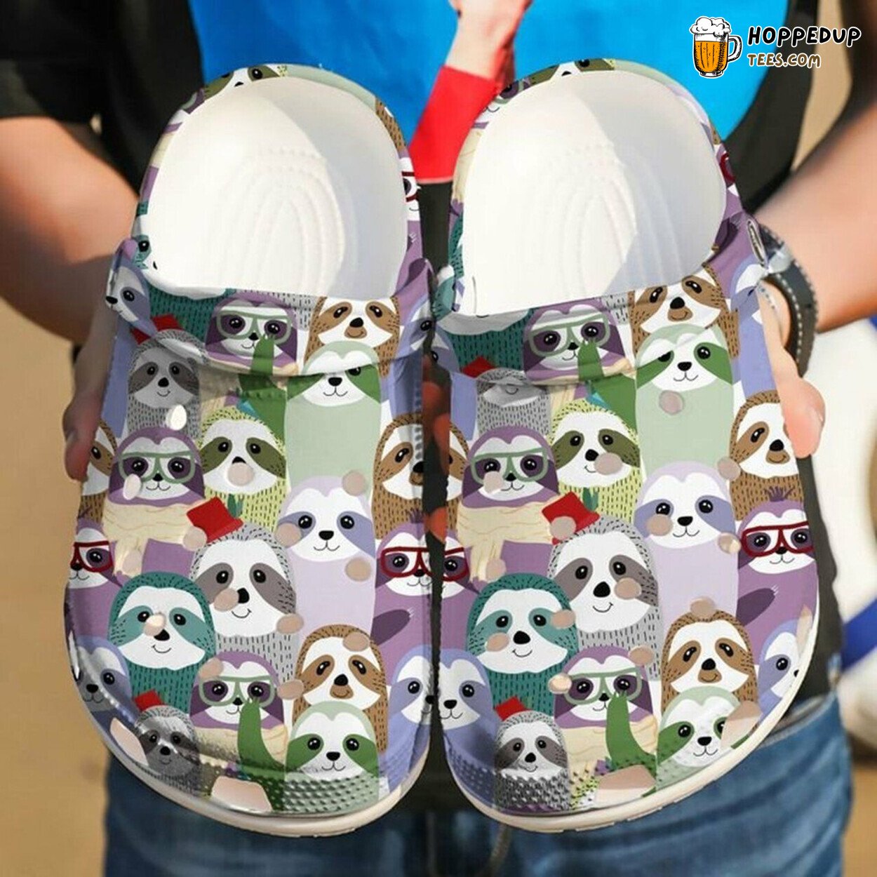 Sloth The Family Themed Rubber Clog Shoes Comfortable Lovers Gift Idea