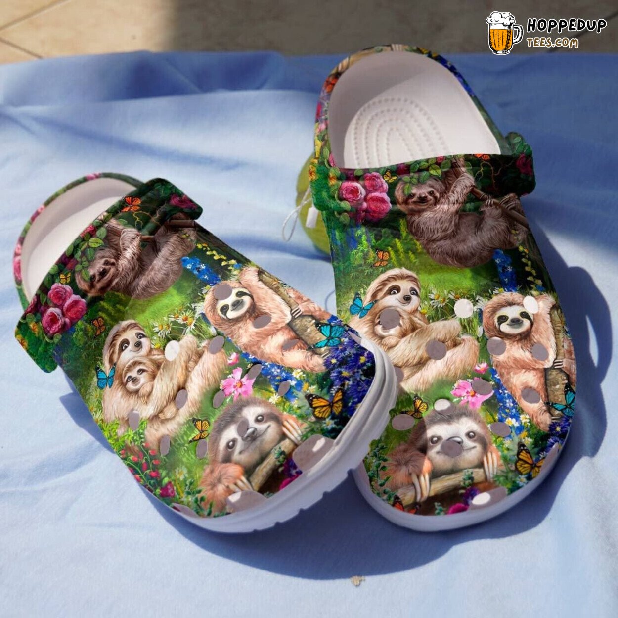 Sloth Tribe Children Shoes Nature Themed Comfortable Clog Design