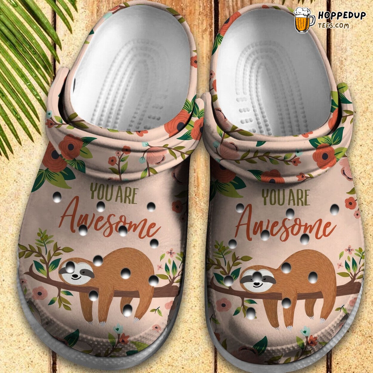 Sloth You Are Awesome Birthday Women Girl Gift Comfortable Clogs