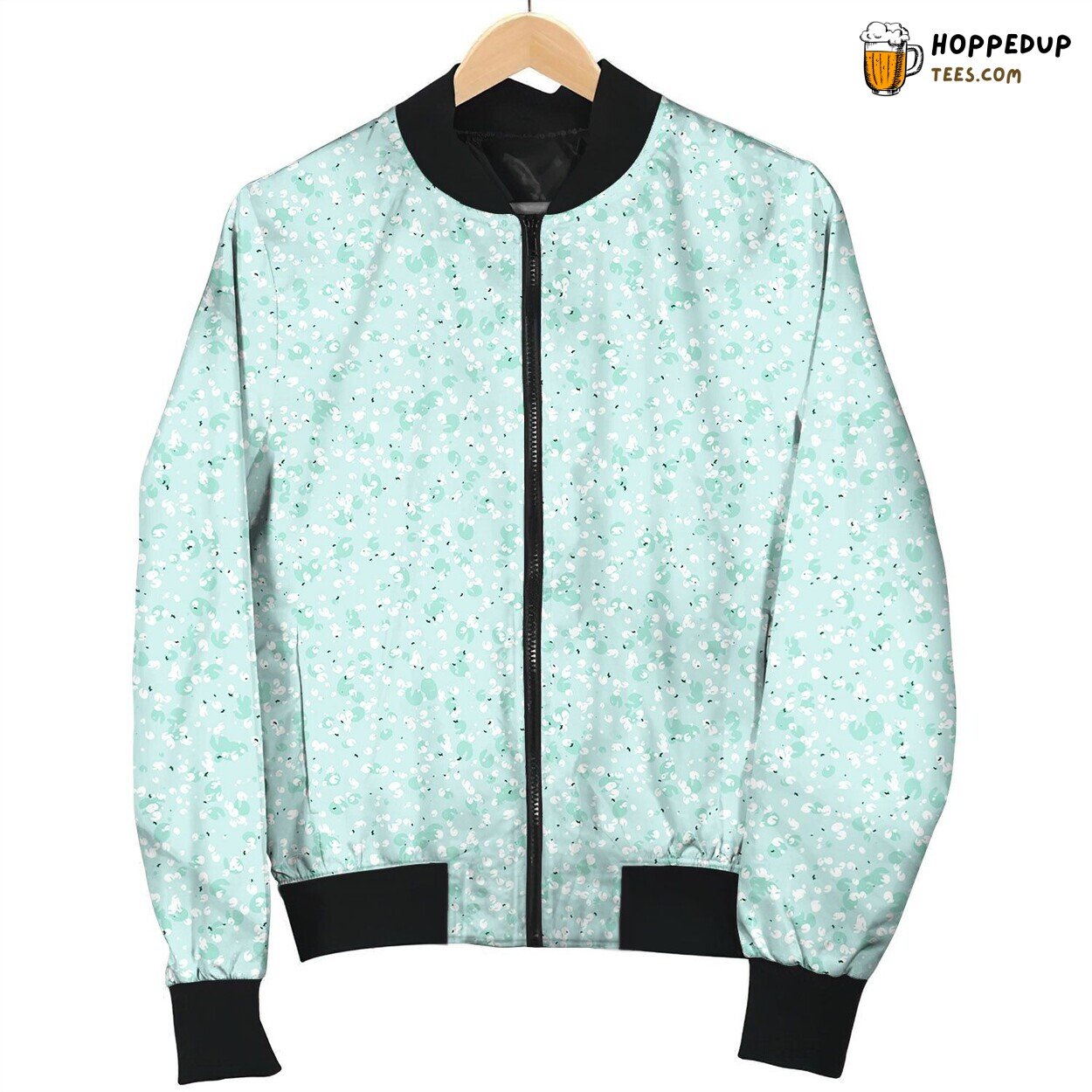 Small Ditsy Pattern With Scattered Dots Bomber Jacket