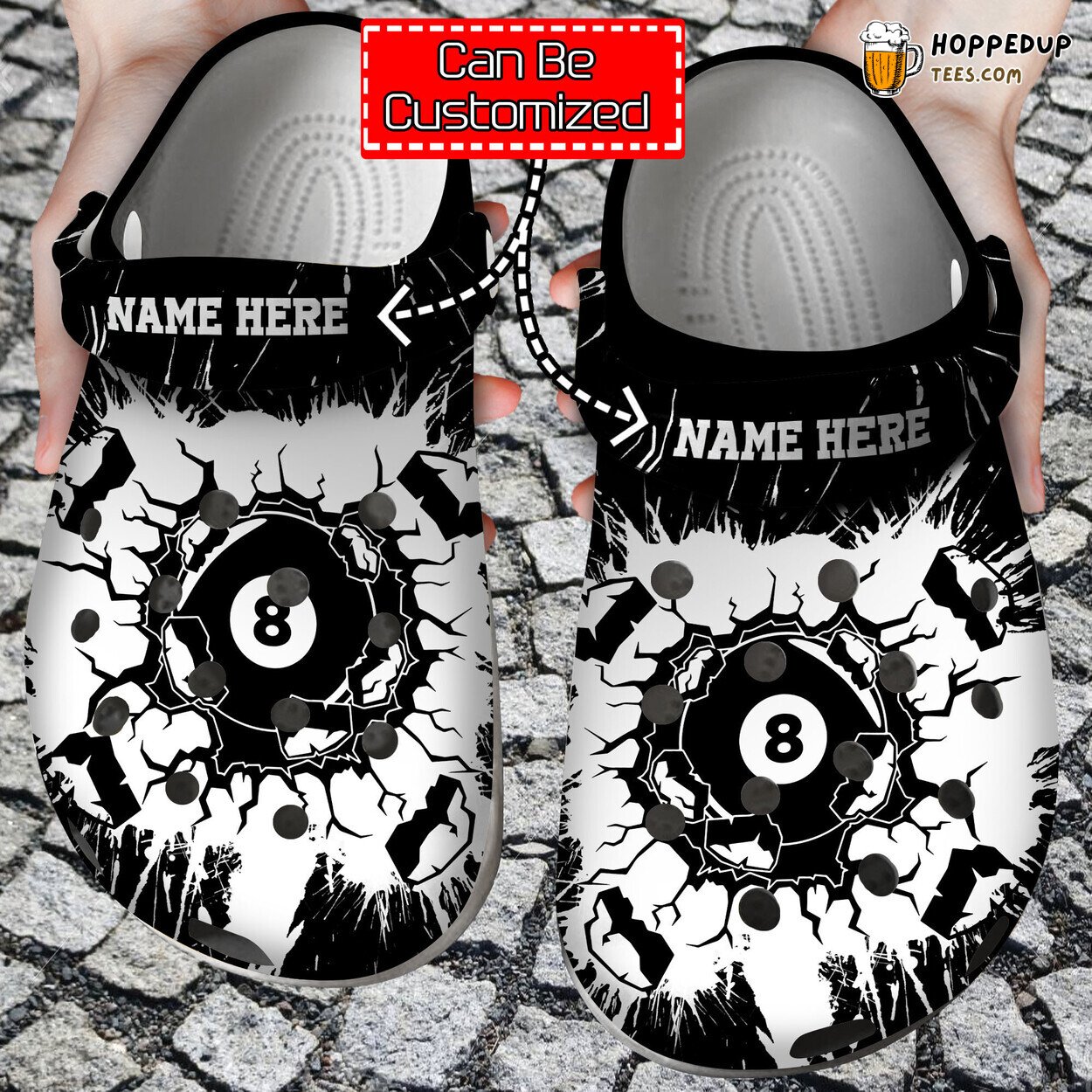 Smashing Billiards Personalized Theme Unique Comfort Clog Shoes