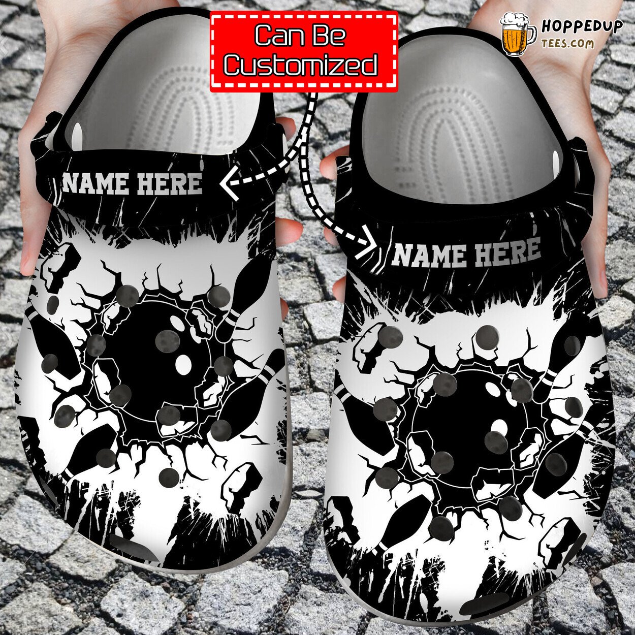 Smashing Bowling Personalized Theme Stylish Comfortable Clogs
