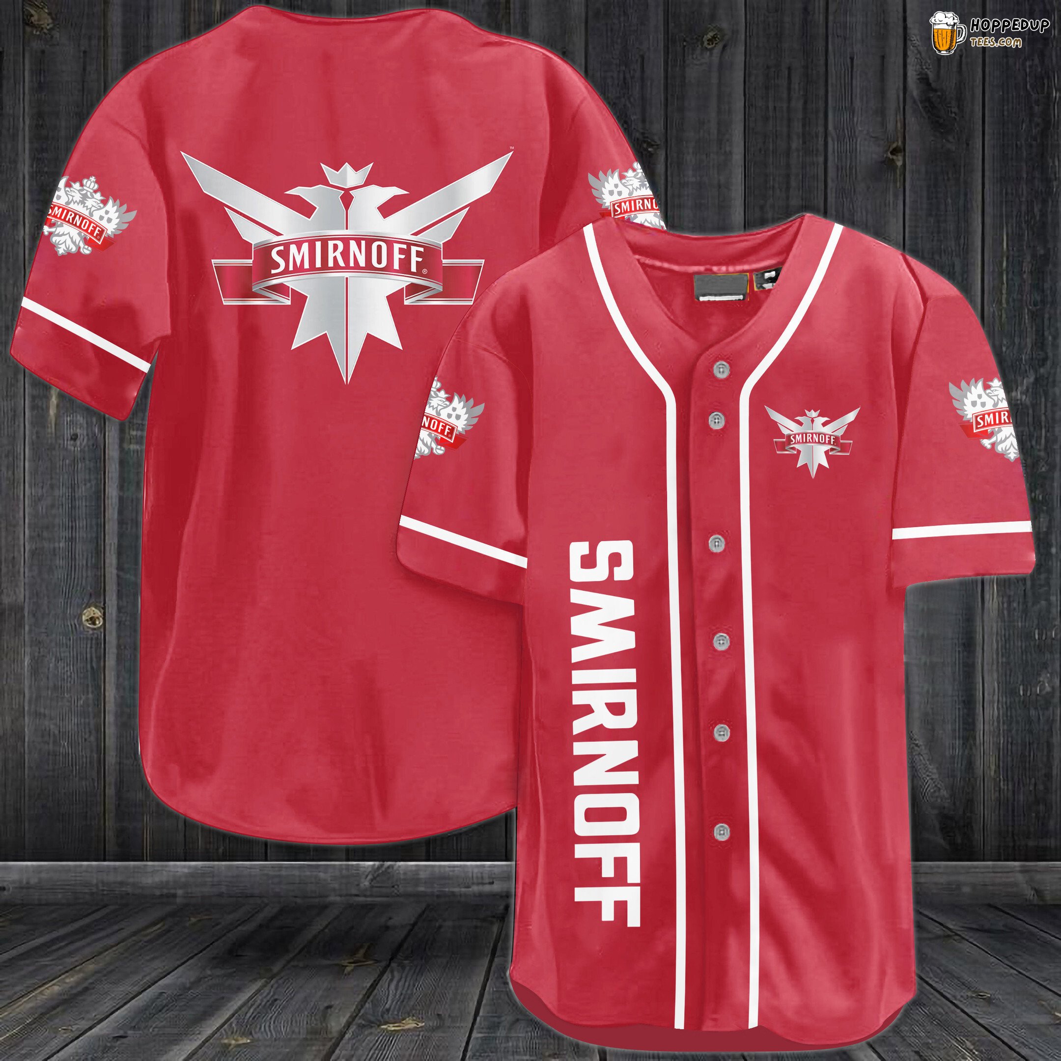 Smirnoff Baseball Jersey Red Unisex Jersey Shirt