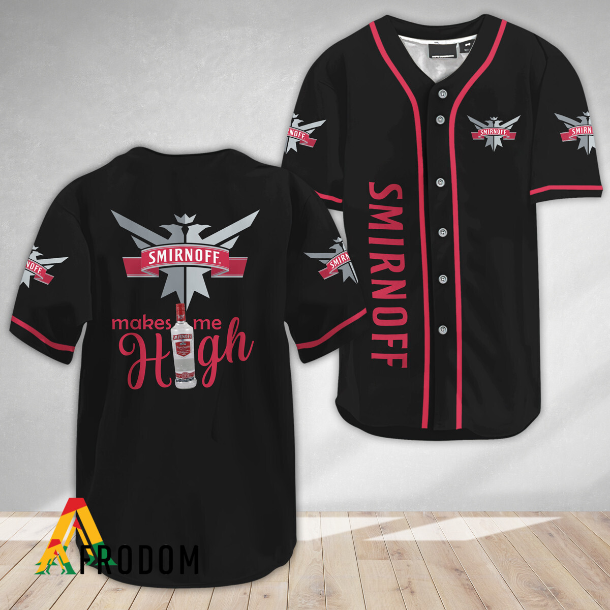 Smirnoff Vodka Make Me High Baseball Jersey HU
