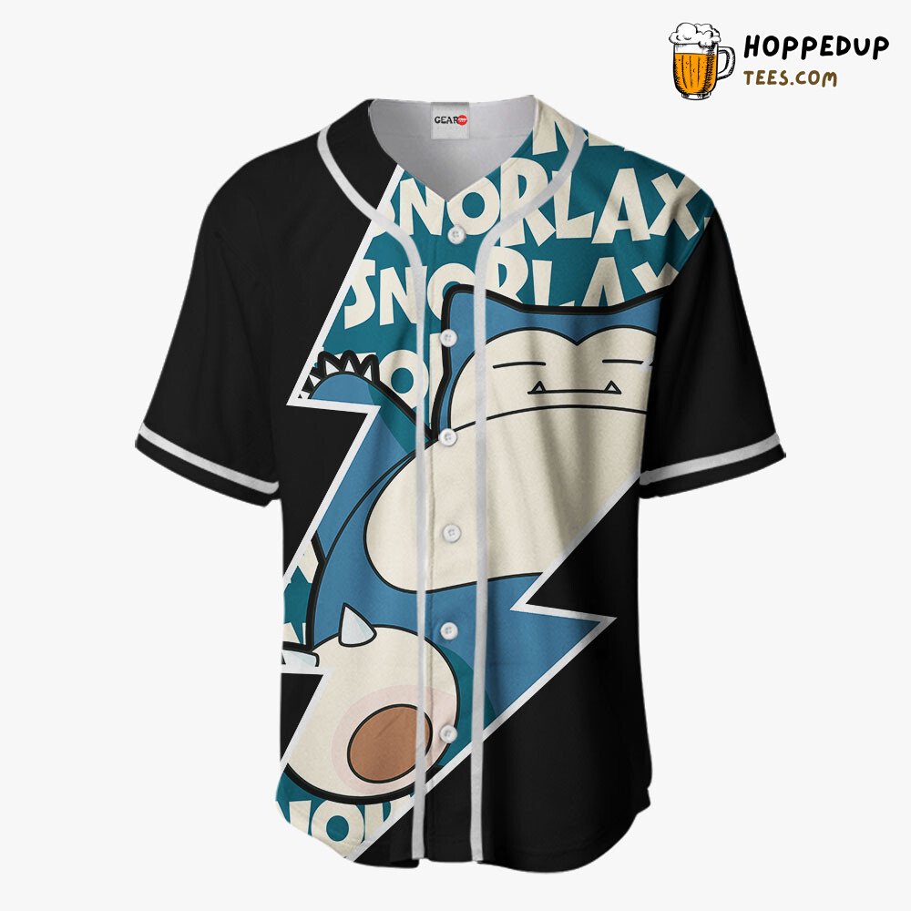 Snorlax Unique Design Distinctive Baseball Jersey Collection Edition Style
