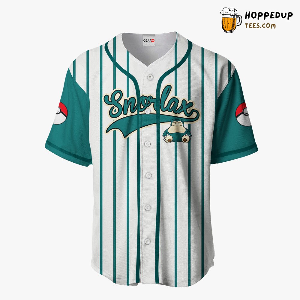 Snorlax Unique Design Edition Distinctive Baseball Jersey Collection Style Snorlax Unique Design Edition Distinctive Baseball Jersey Collection Style