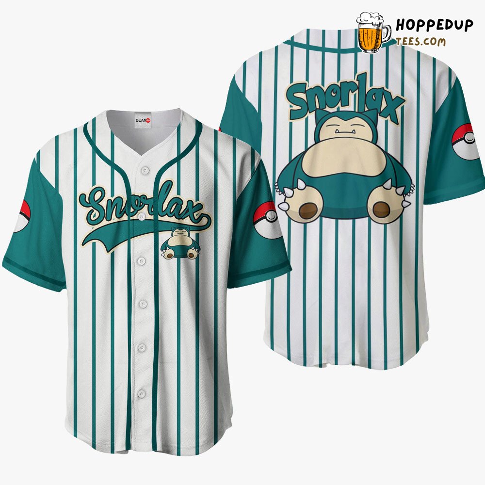 Snorlax Unique Design Edition Distinctive Baseball Jersey Collection Style