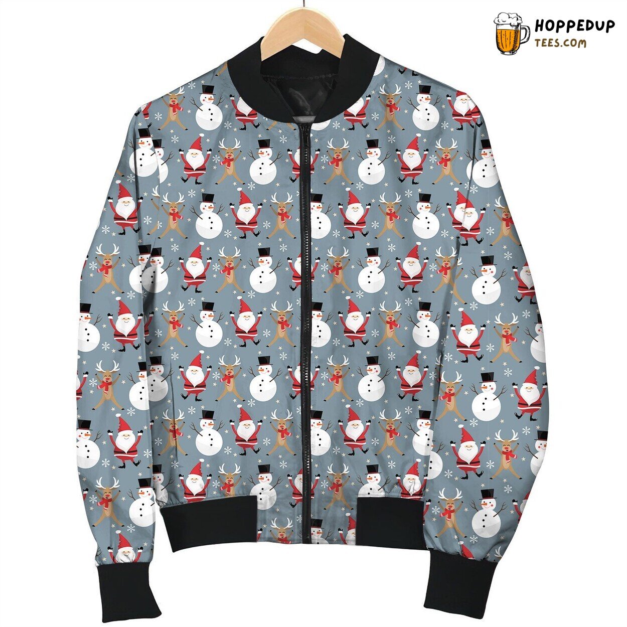 Snowman And Friends Bomber Jacket