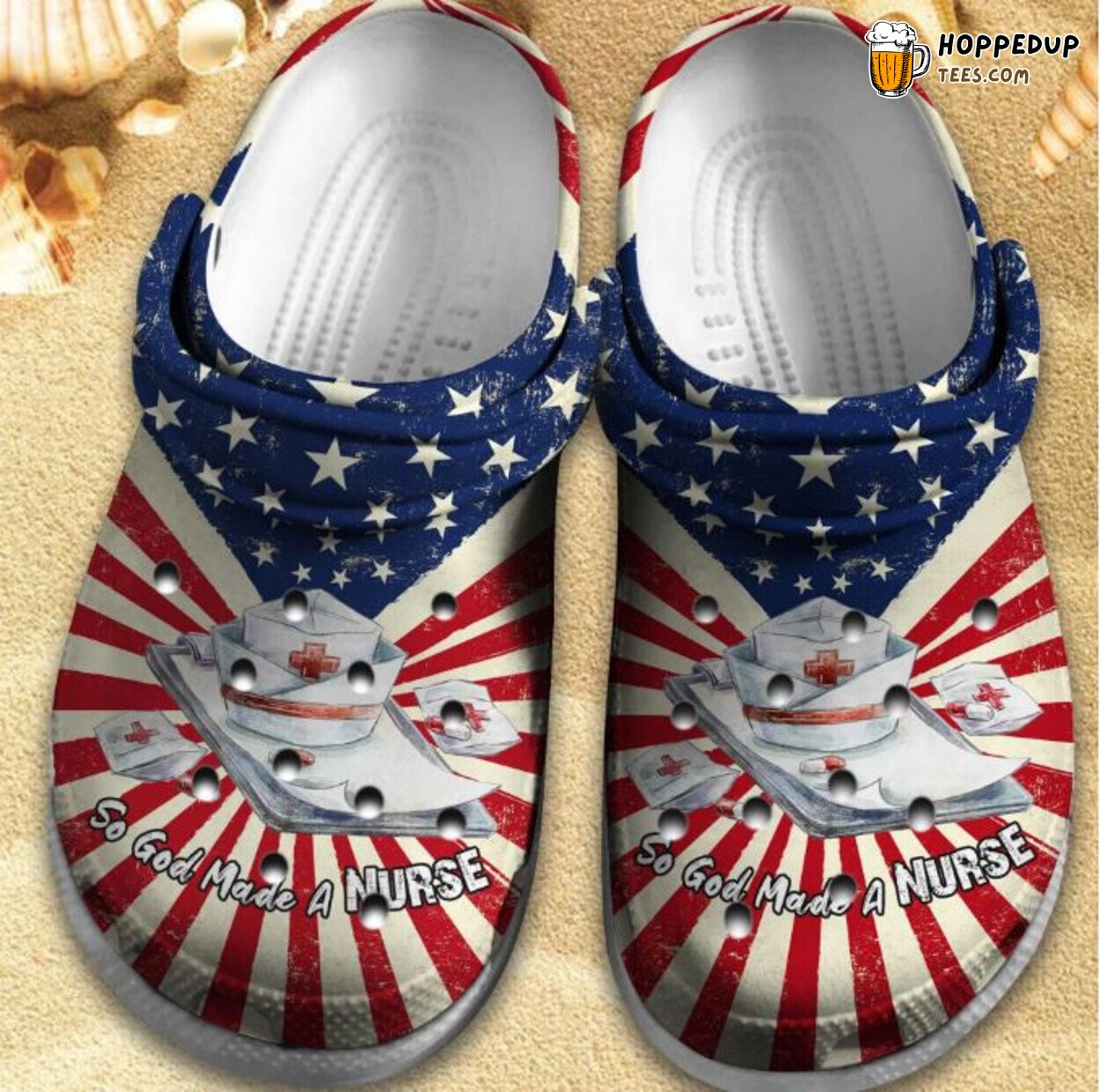 So God Made Nurse USA Custom Birthday Gift Comfortable Shoes