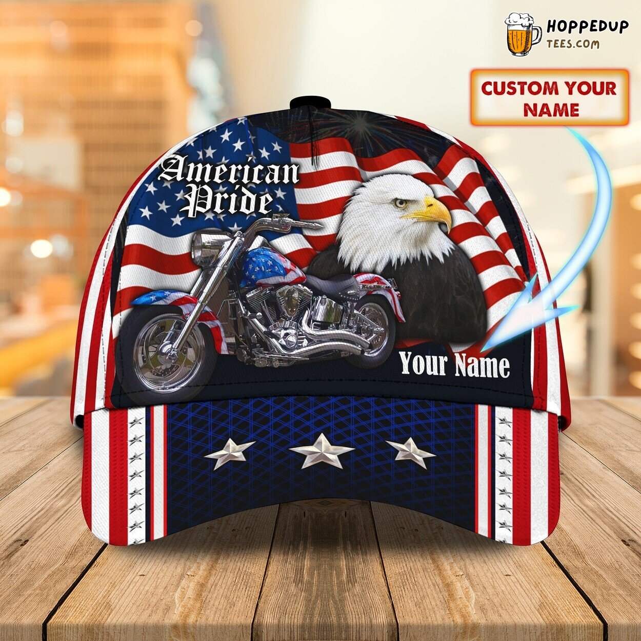 Soaring Eagle Design 3D Classic Cap Personalized Name Unique Style