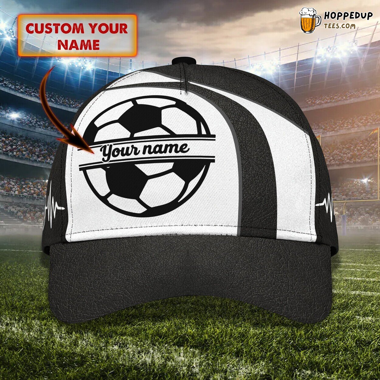 Soccer Enthusiast 3D Classic Cap Personalized Unique Name Design Trend