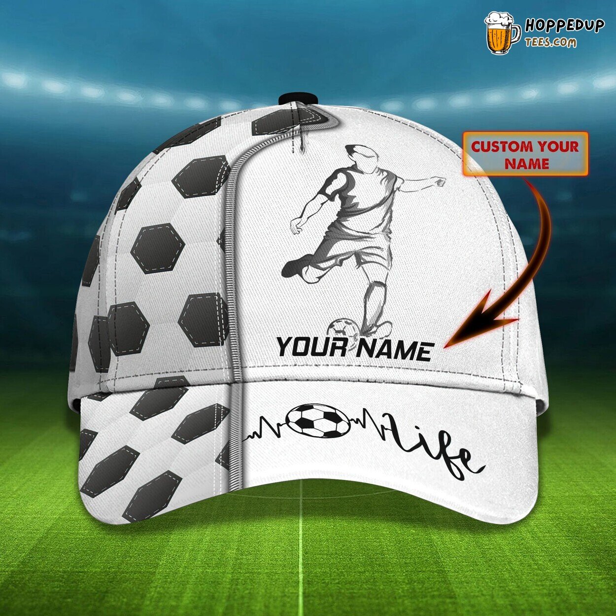 Soccer Enthusiast’s Dream 3D Classic Cap Personalized Unique Design Name