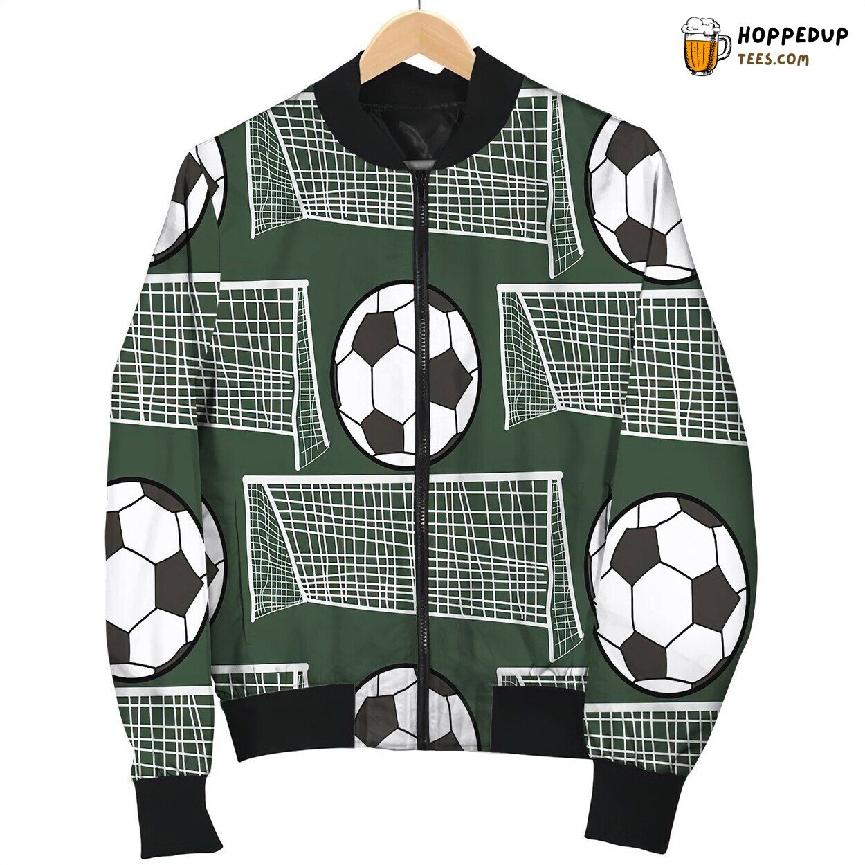 Soccer Pattern By Courtney Graben Bomber Jacket