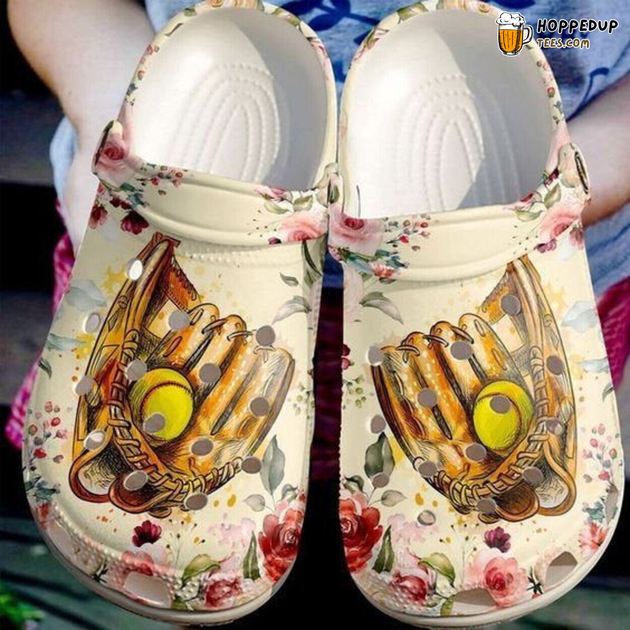 Softball Themed Rubber Comfortable Unique Design Clog Footwear