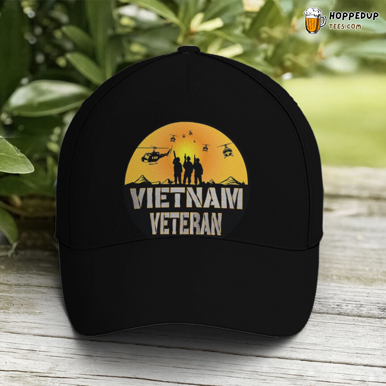 Soldiers Tribute Vietnam Veteran Black Unique Design Statement Cap