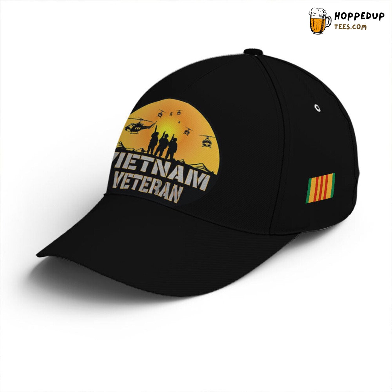 Soldiers Tribute Vietnam Veteran Black Unique Design Statement Cap