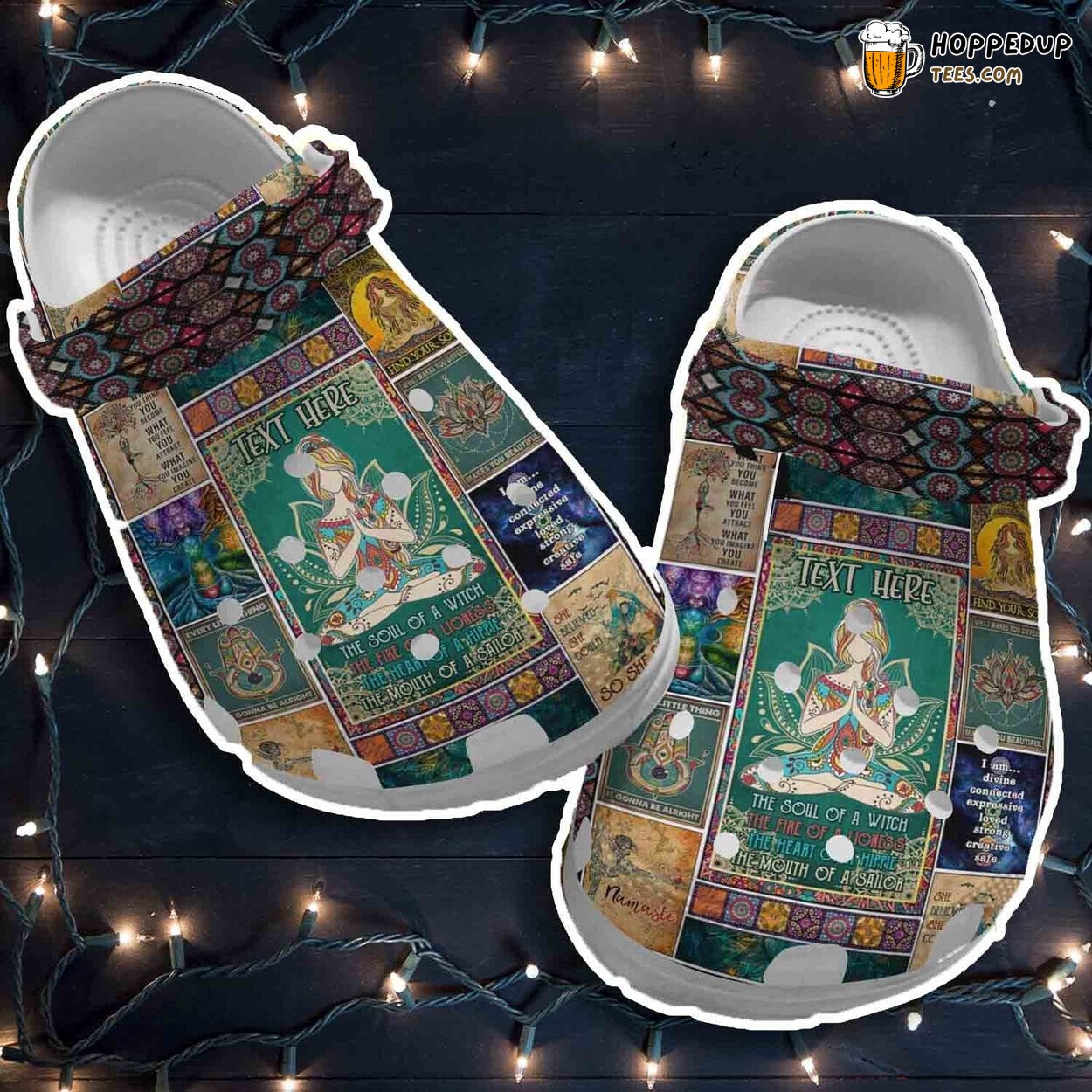 Soul Of Witch Hippie Peace Mother’s Day Grandma Gift Clogs