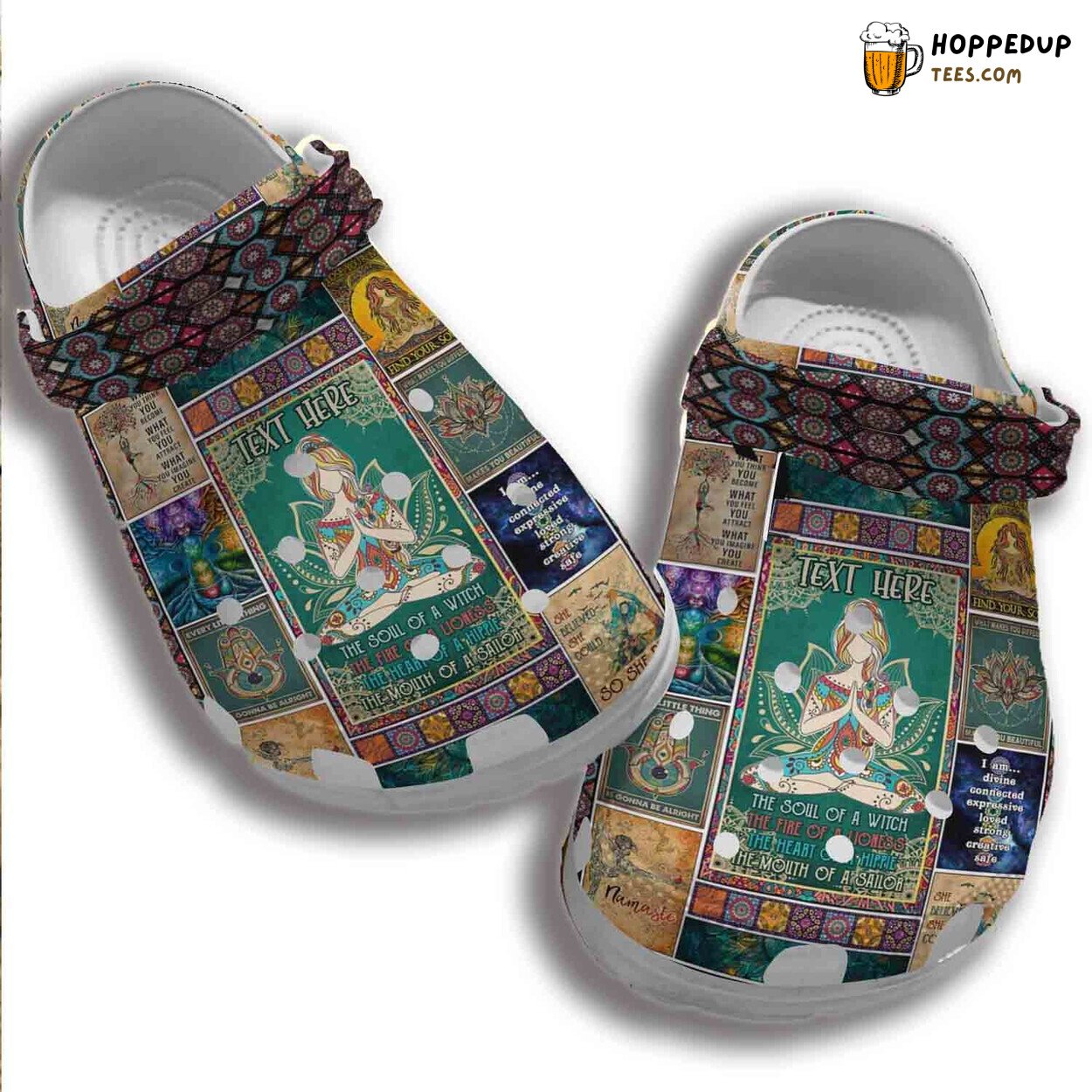 Soul Of Witch Women Hippie Peace Themed Crocbland Clog Gifts