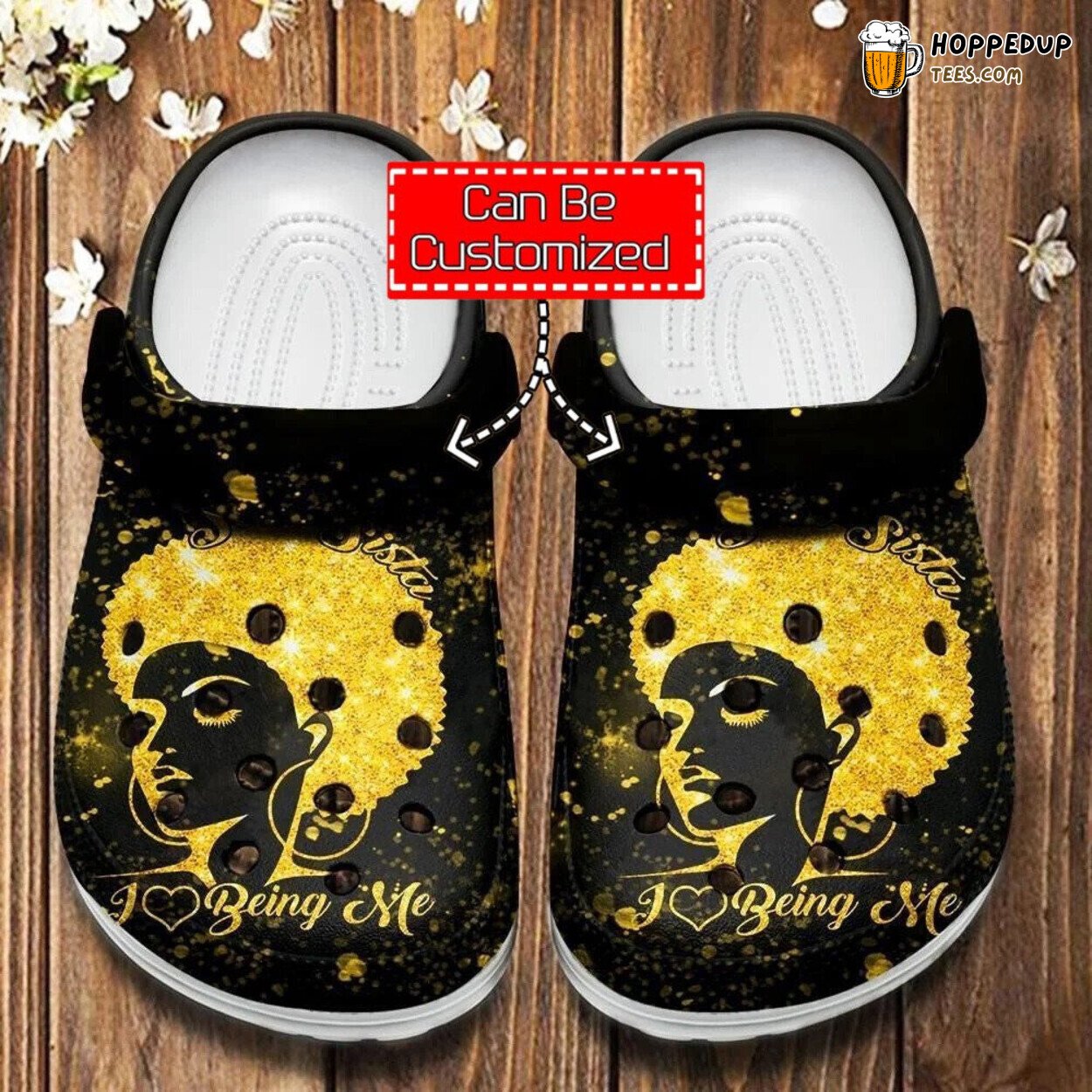 Soul Sista I Love Being Me Custom Design Comfortable Clogs Shoes