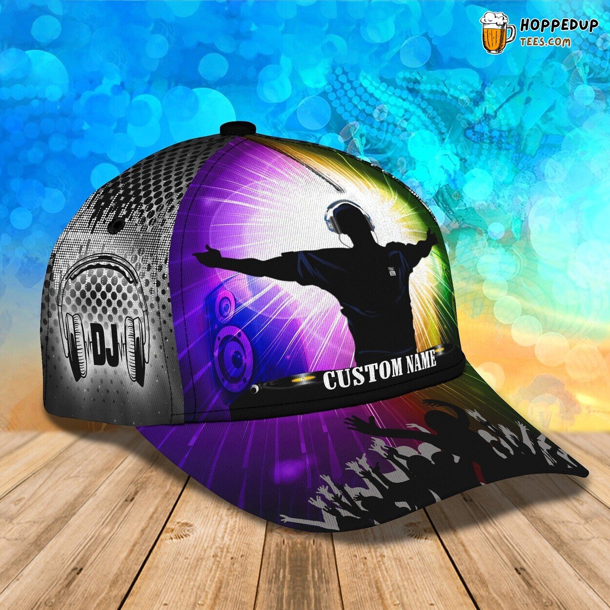 Sound Waves Magic Personalized 3D Classic Cap Celebrating DJ Love