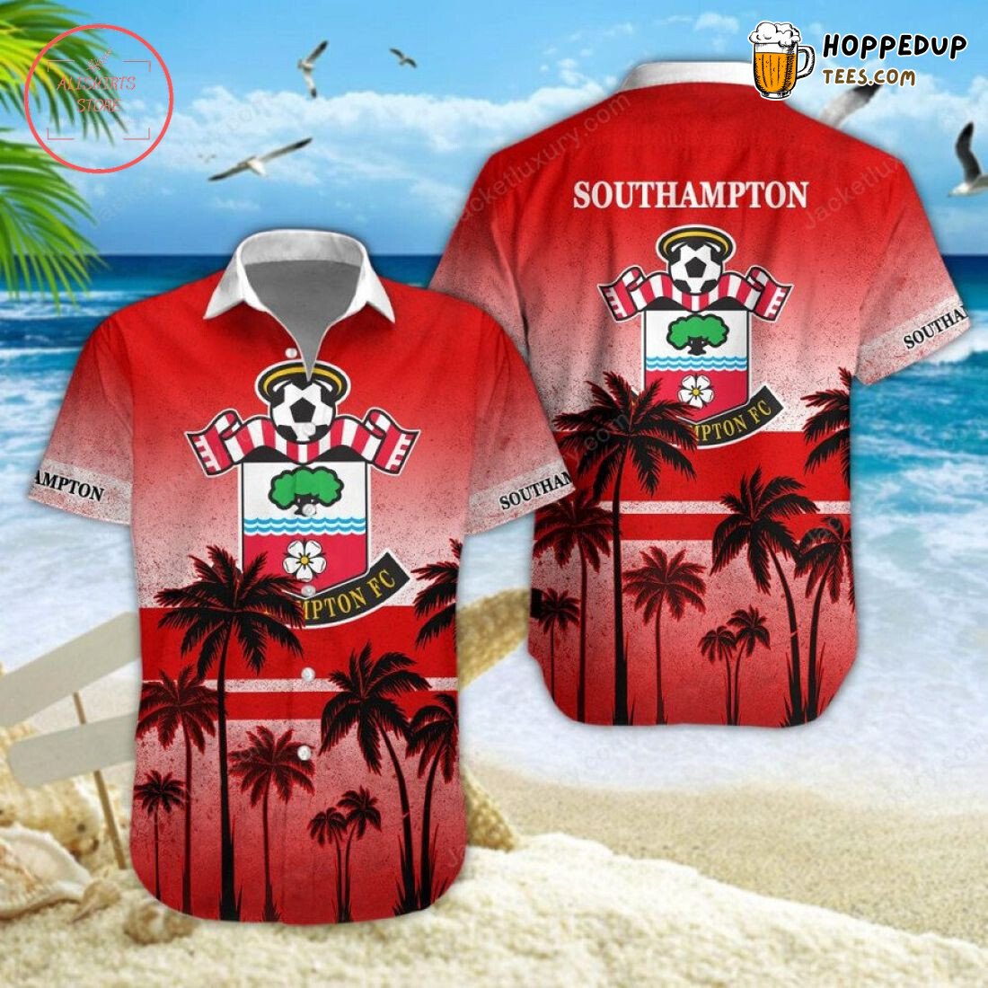 Southampton FC Coconut Tree Beach Baseball Jersey Unisex Shirt