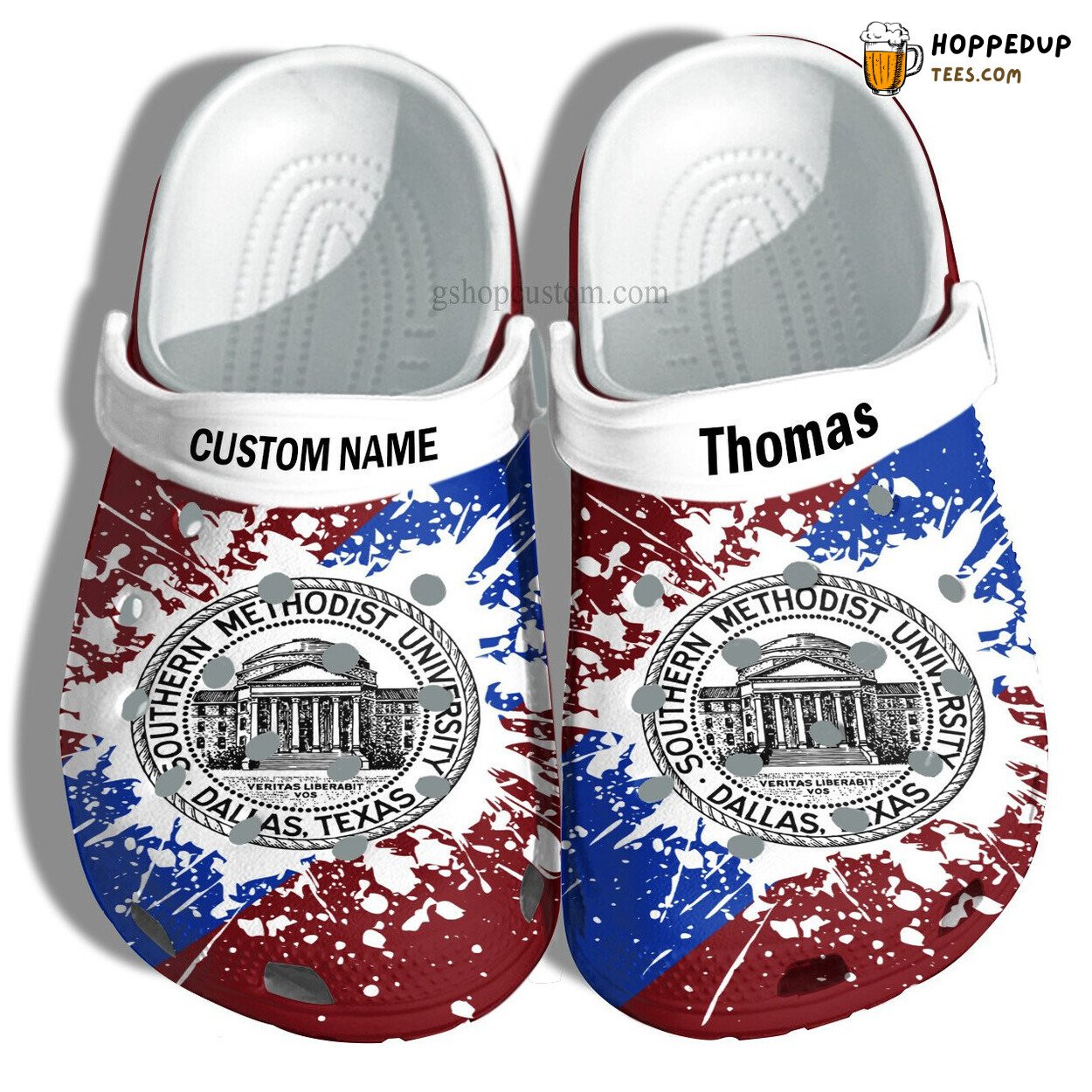 Southern Methodist University Grad Custom Croc Shoes Unique Gift
