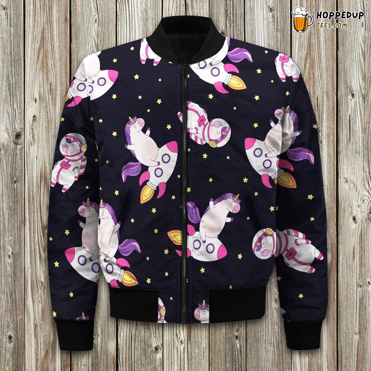Space Astronaut Unicorn Bomber Jacket