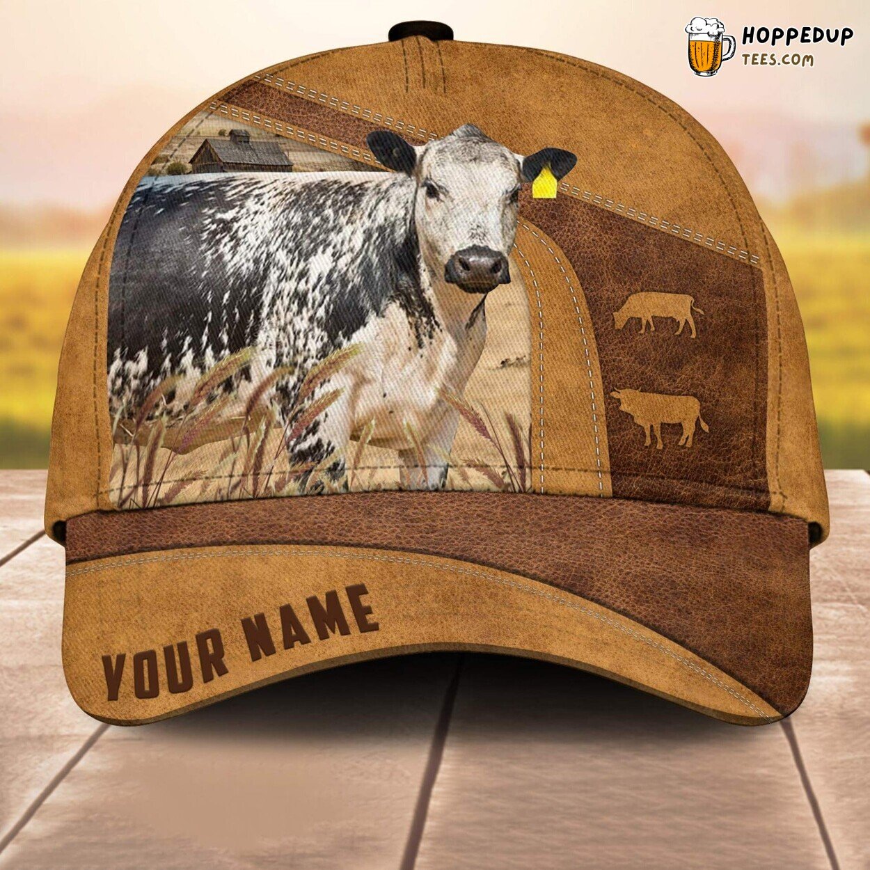 Speckle Park Custom 3D All Over Print Baseball Cap Farm Lovers Animal