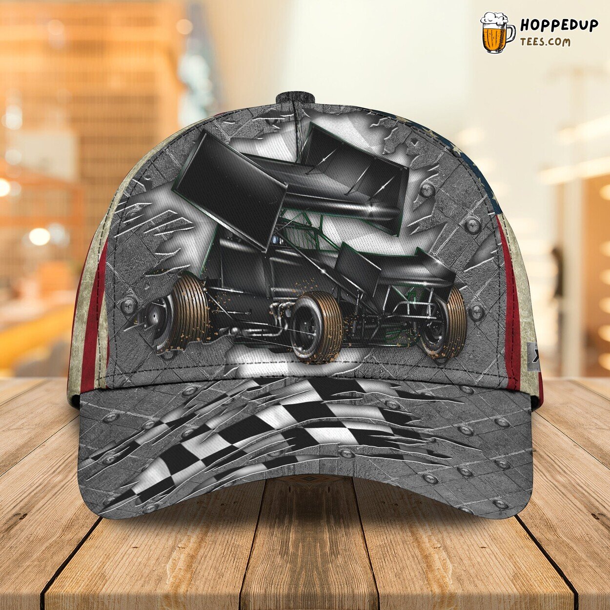 Speed on Tracks Personalized 3D Classic Cap Celebrating Sprint Car Racing Speed on Tracks Personalized 3D Classic Cap Celebrating Sprint Car Racing