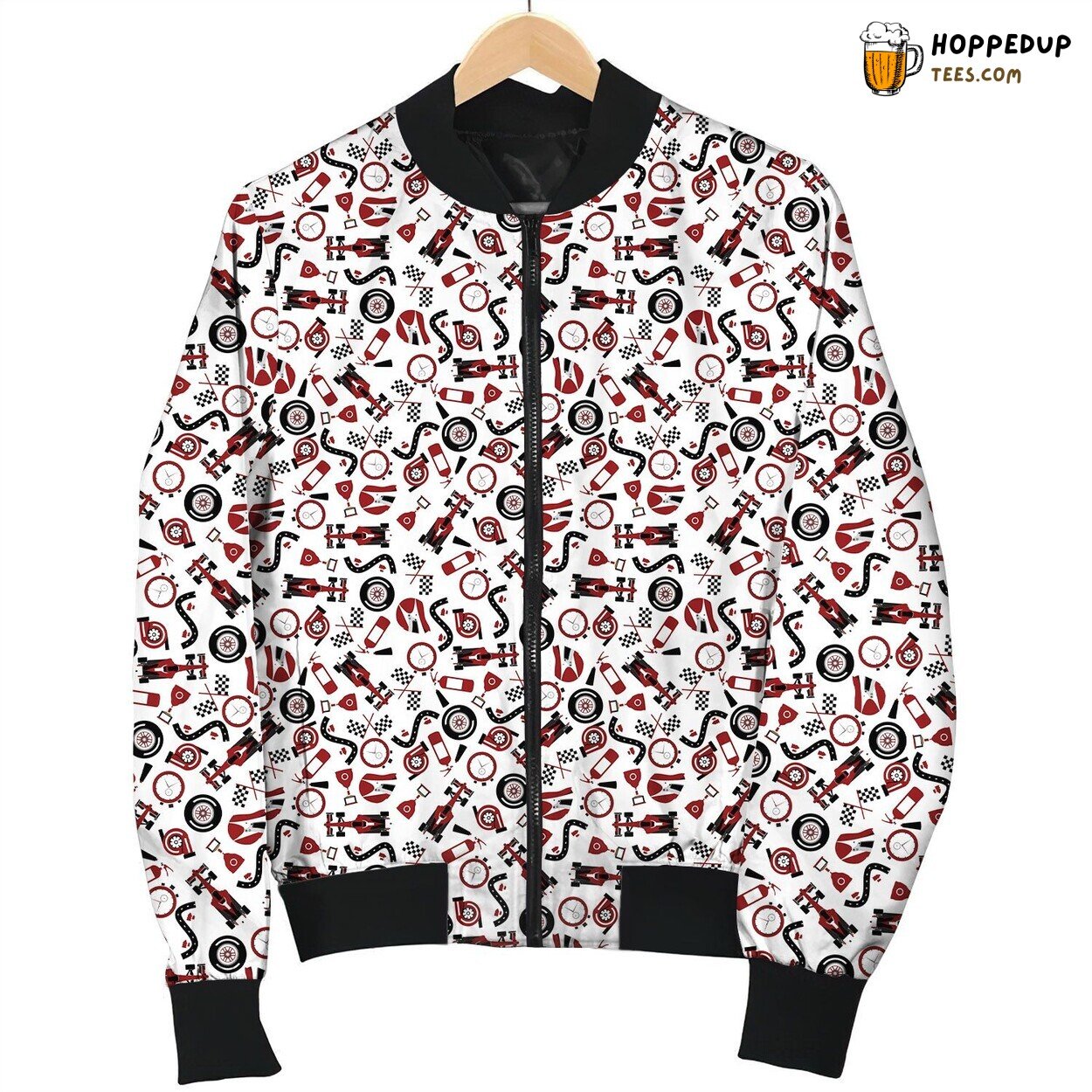Speedster Racing Red Car Winter Bomber Jacket Quality Design Comfort