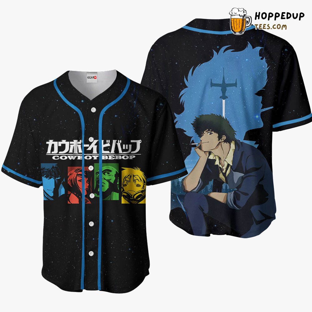 Spike Spiegel Distinctive Design Anime Baseball Jersey Shirt Collection Spike Spiegel Distinctive Design Anime Baseball Jersey Shirt Collection
