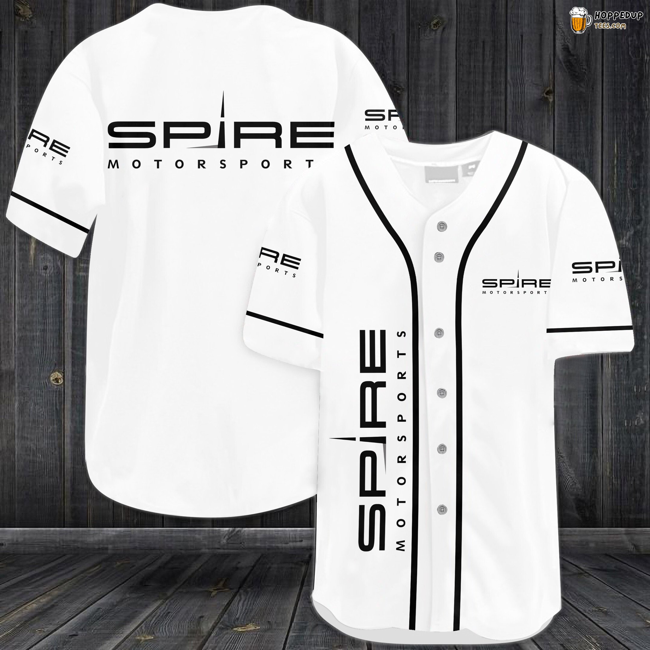 Spire Motorsports Car Team Baseball Jersey White Unisex Jersey Shirt