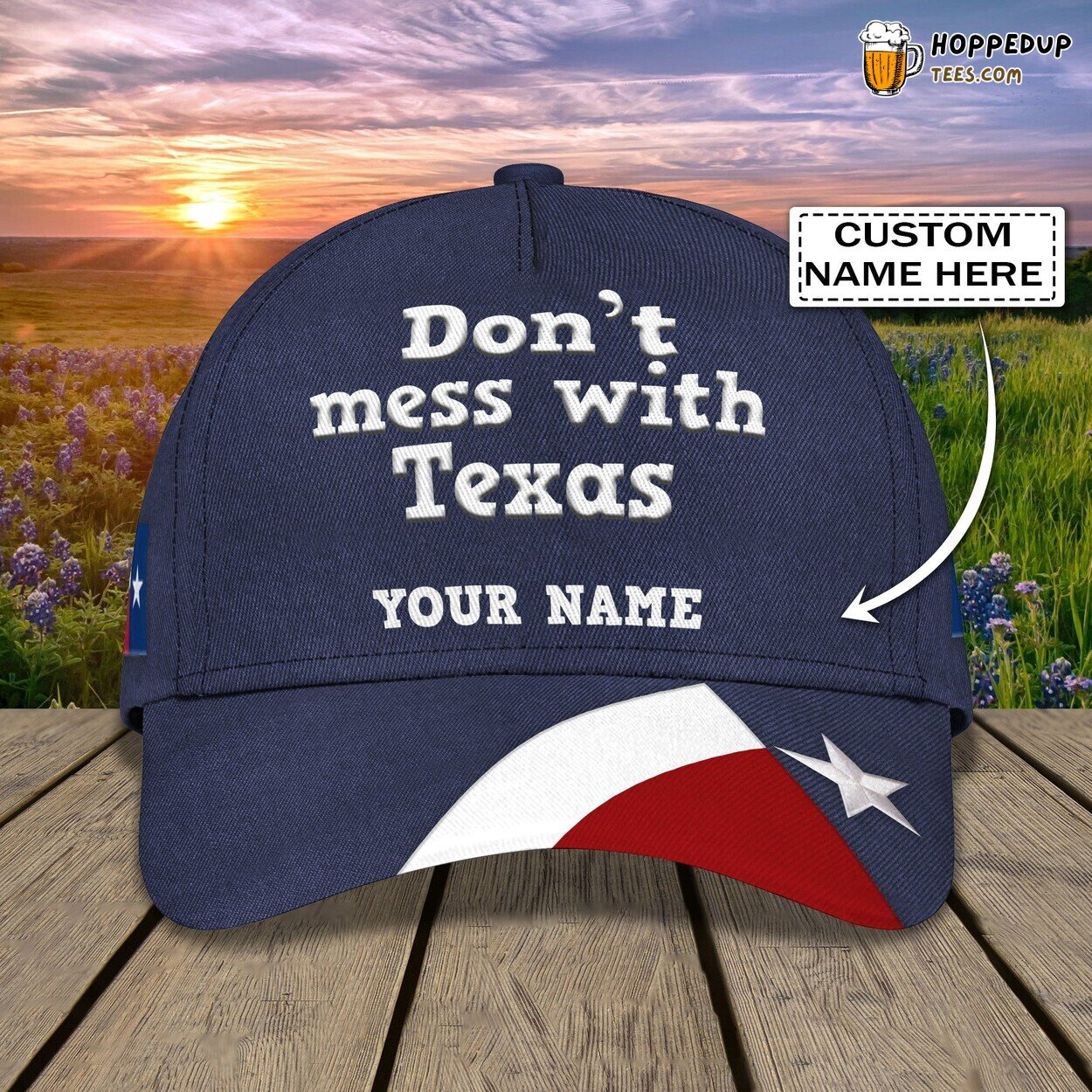 Spirit of Texas Wilderness 3D Classic Cap Personalized Unique Design