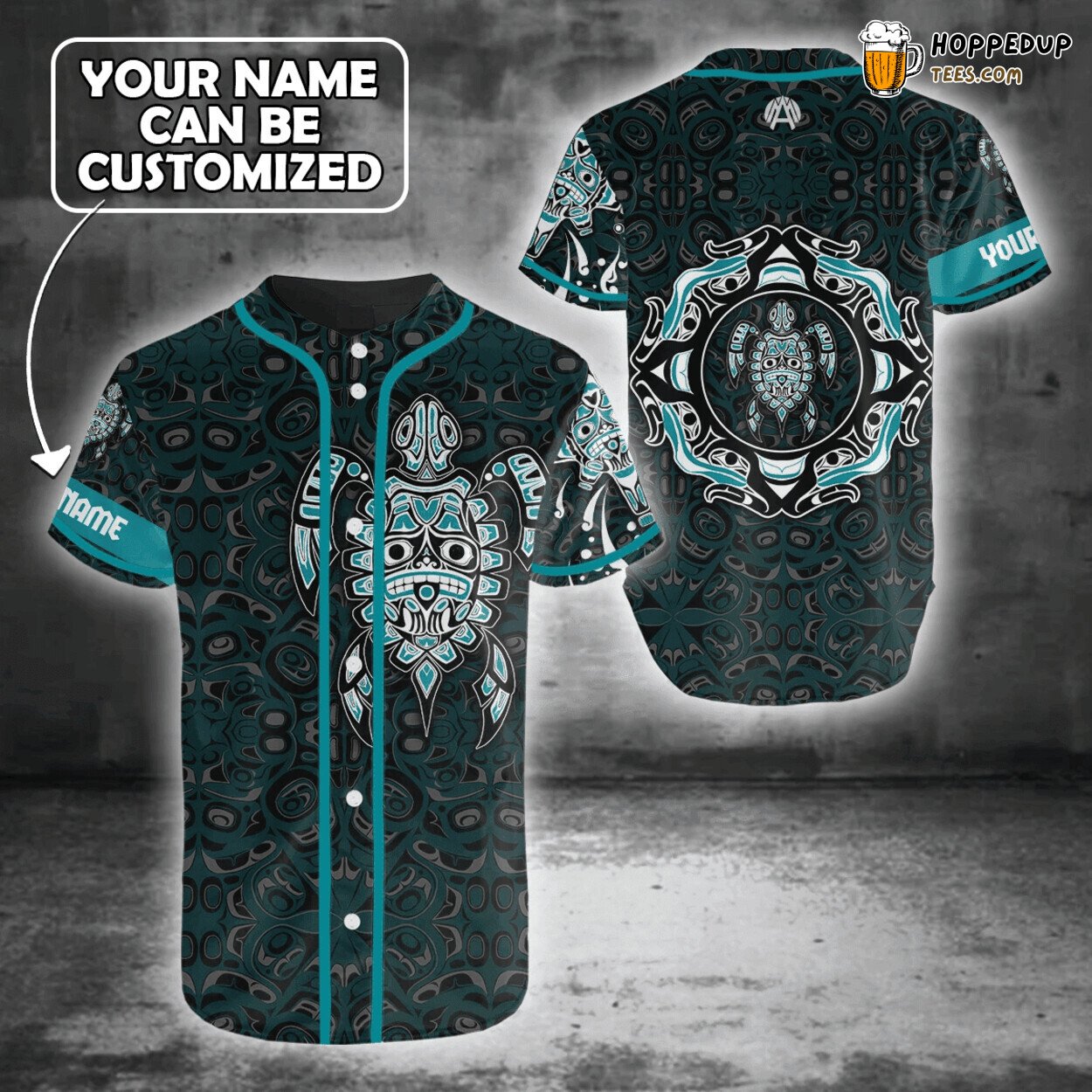 Spirit Turtle Native American 3D Baseball Jersey Personalized Unique Look