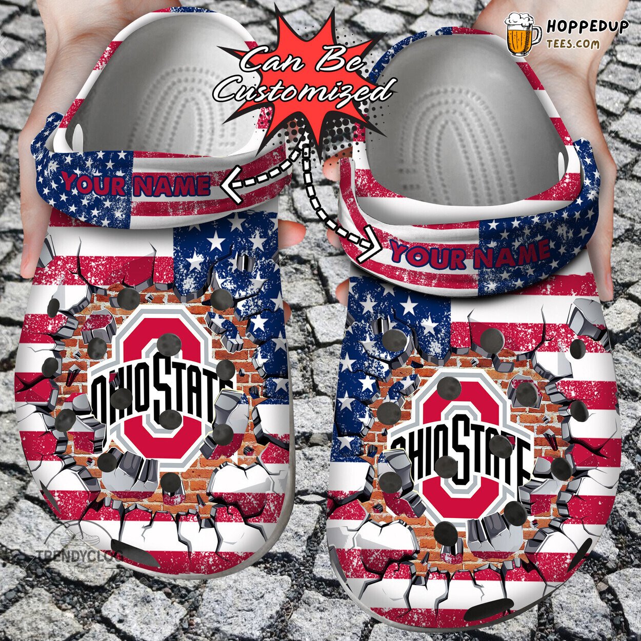 Sport OBuckeyes University Flag New Personalized Clog Shoes Unique