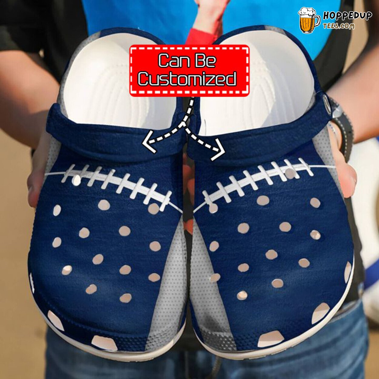 Sport Personalized Football Lover Themed Comfortable Clog Shoes