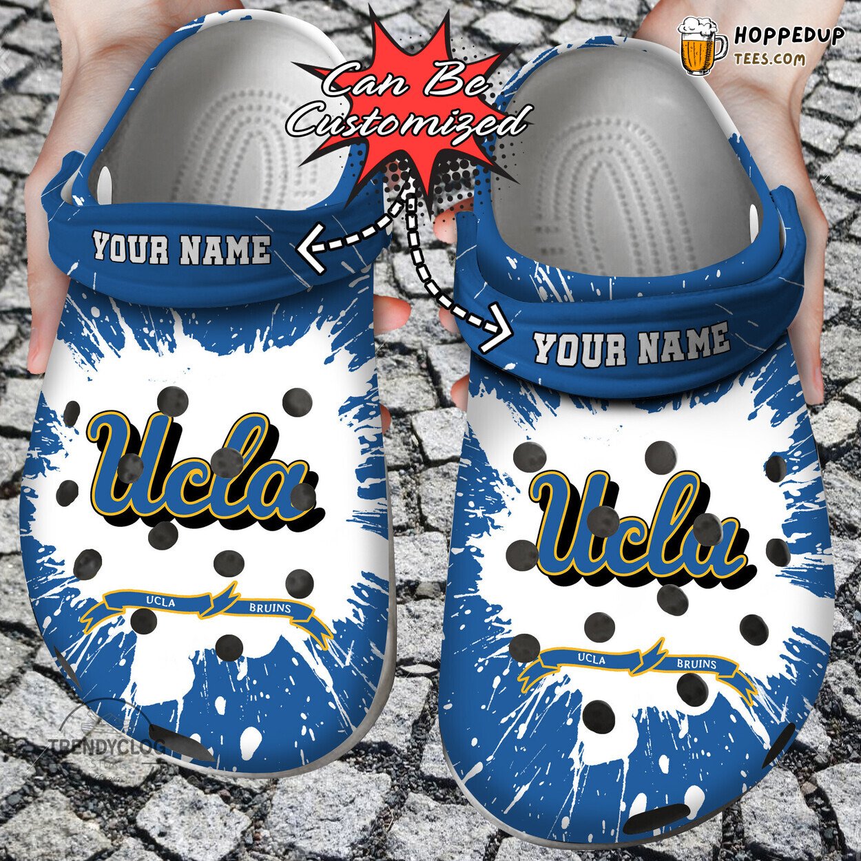 Sport UCLA Bruins University Team Personalized Comfortable Clog Shoes