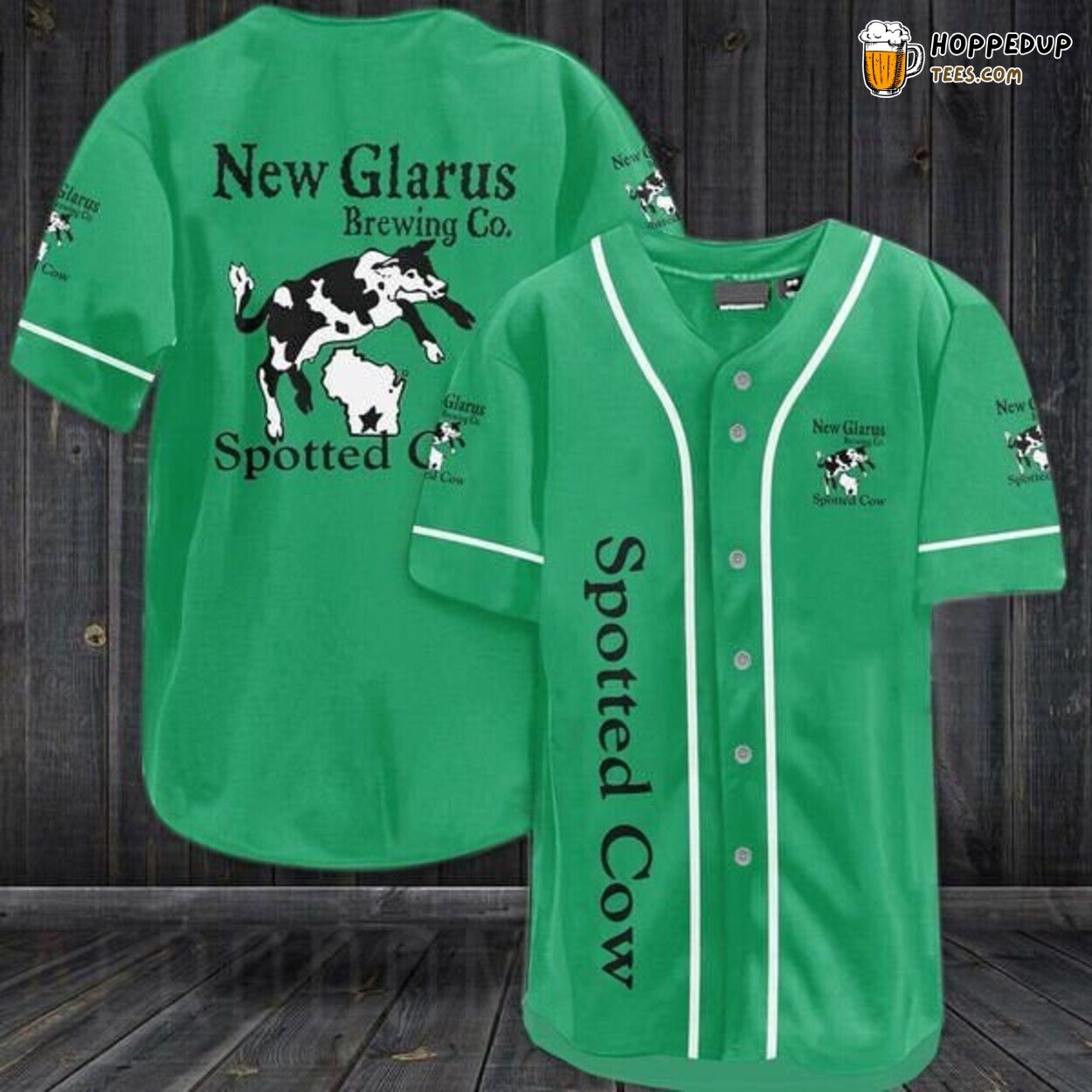 Spotted Cow Beer Vintage Fan Baseball Jersey Brewery Classic