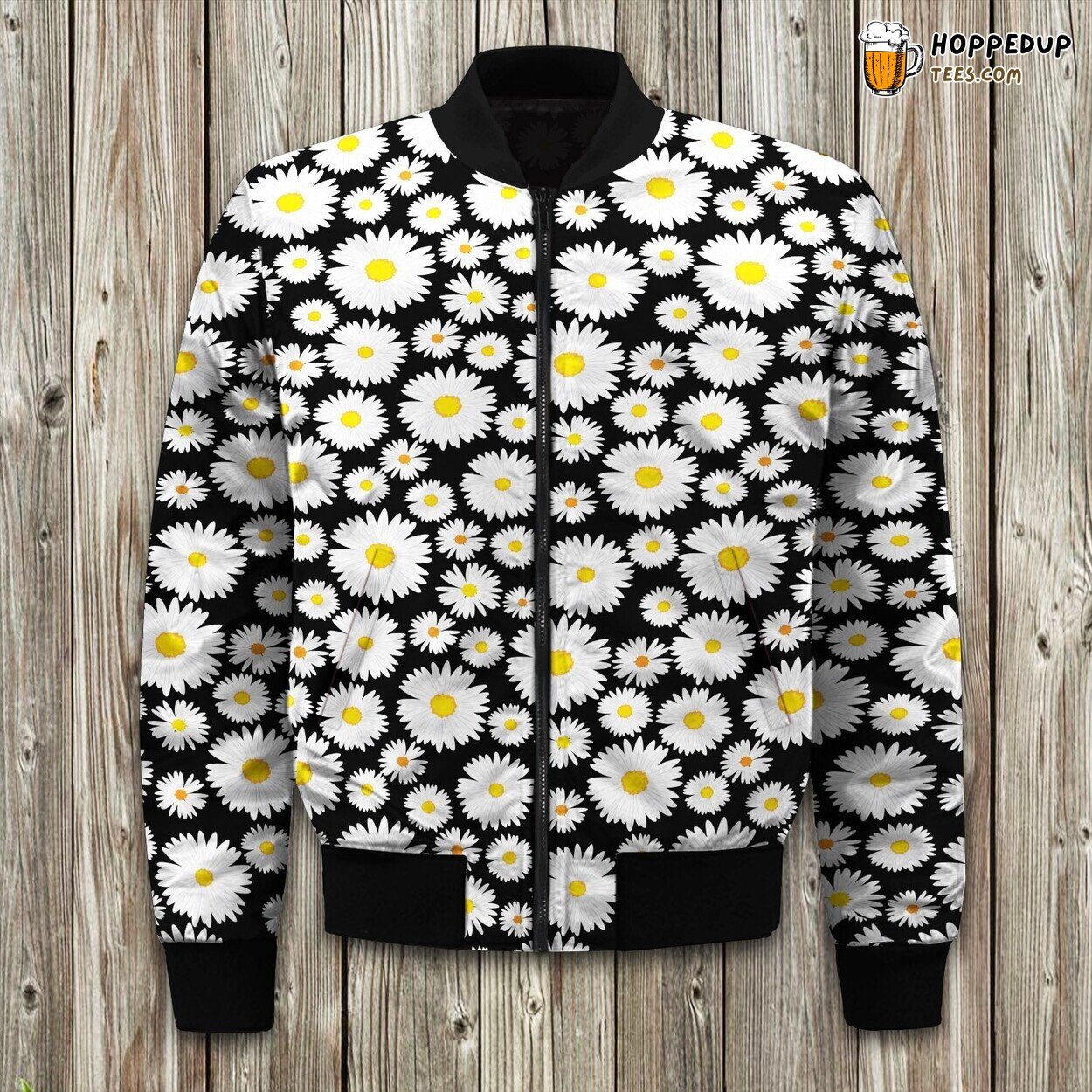 Spring Daisy Pattern Design Winter Bomber Jacket Floral Lover’s Choice