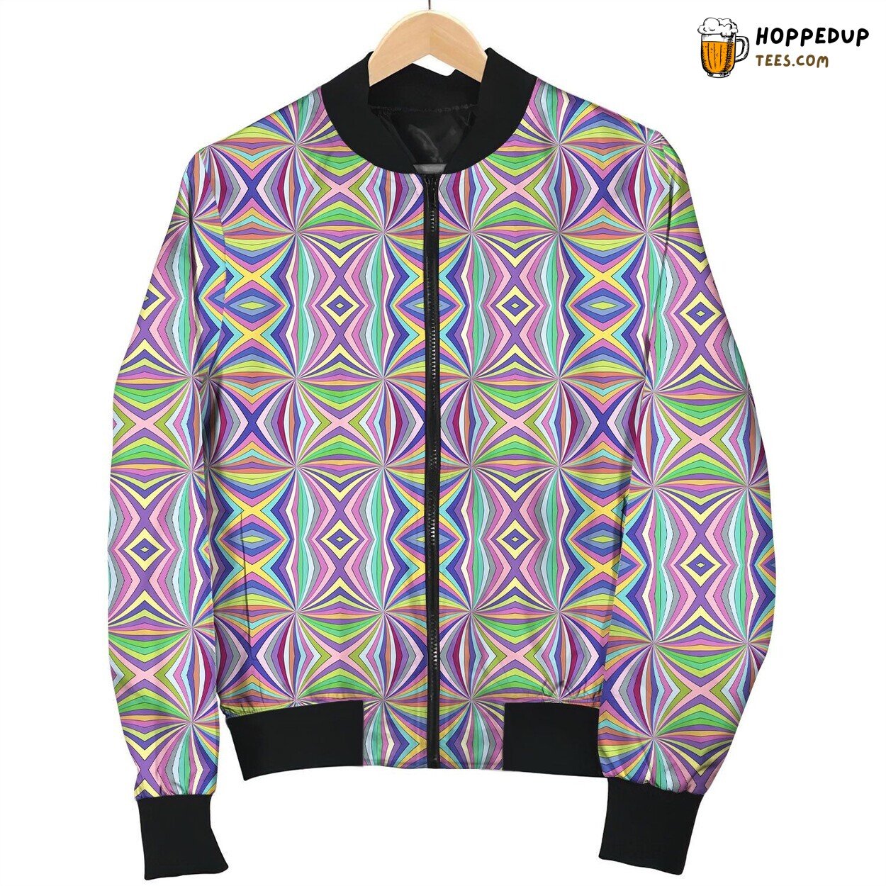 Spychedelic Pattern Bomber Jacket
