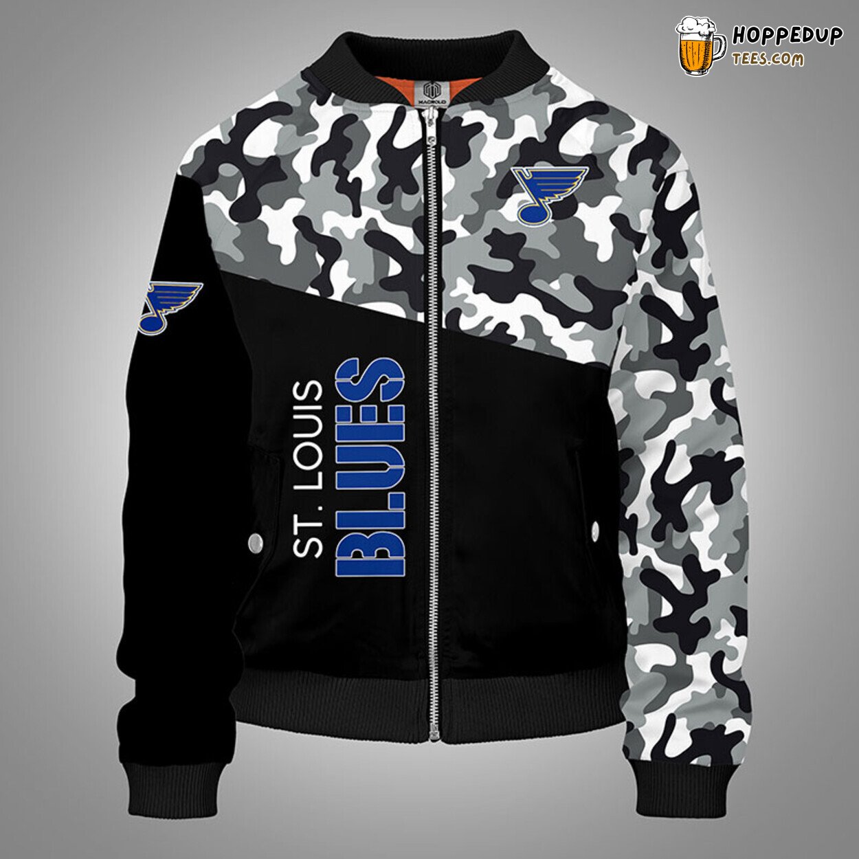 St Louis Blues NHL Camouflage Distinct Bomber Jacket Unique Stylish Look