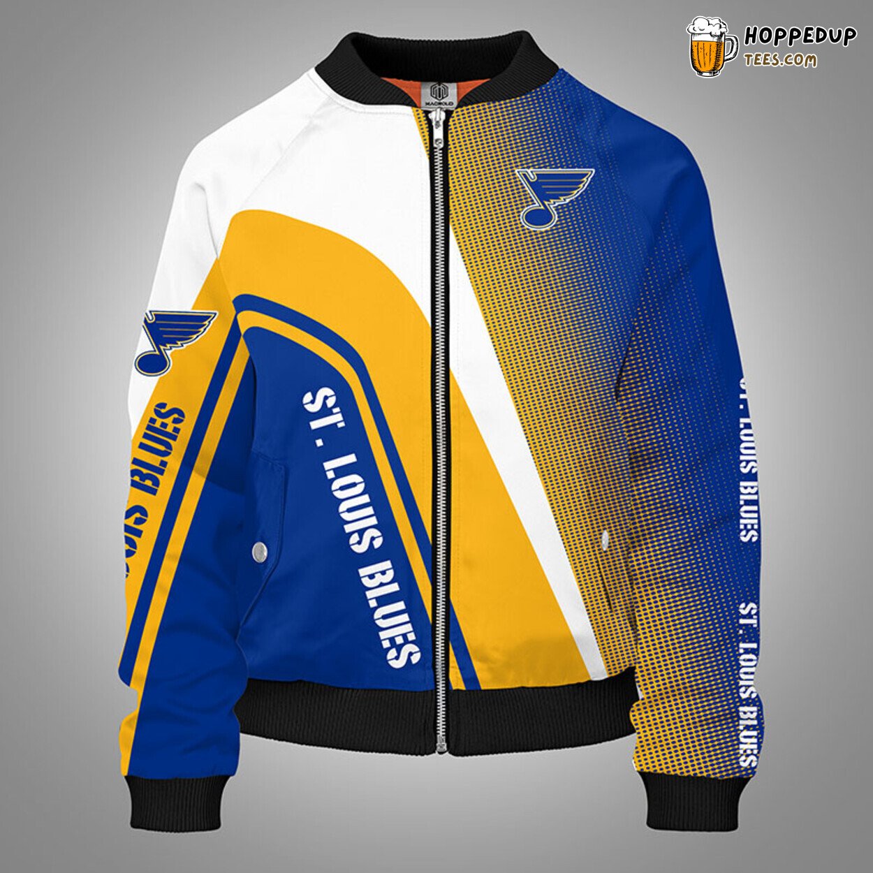 St Louis Blues NHL Stylish Yellow Bomber Jacket Distinct Unique Design